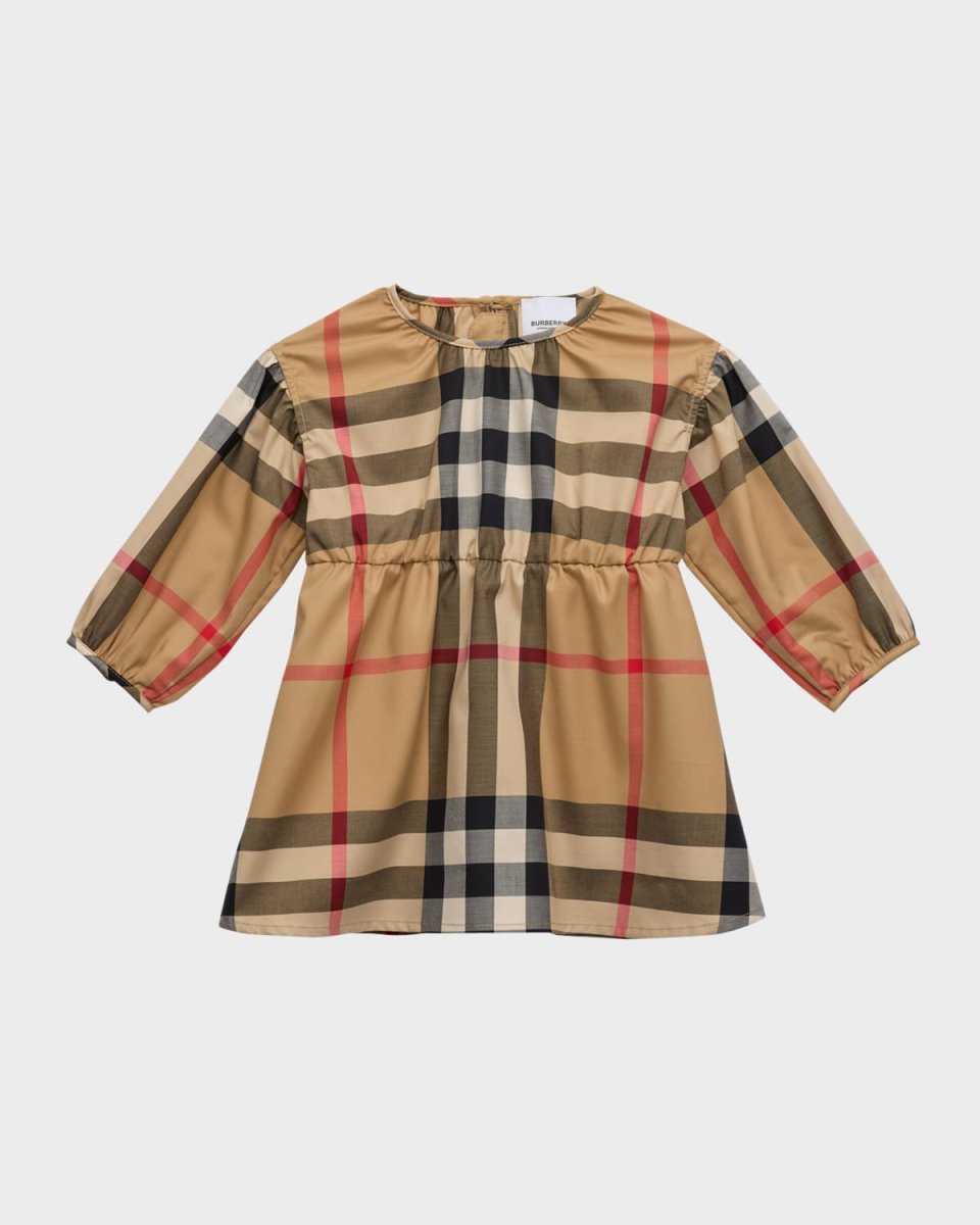 Girl's Savannah Check-Print Dress, Size 6M-2